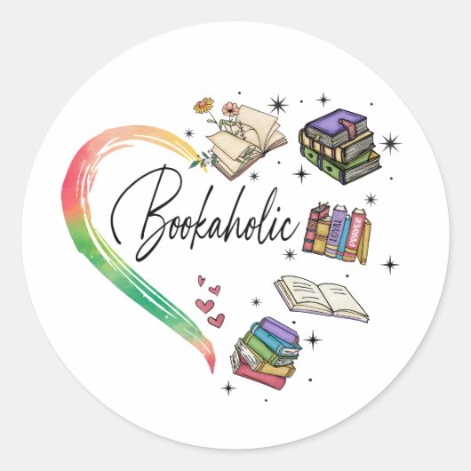 Bookaholic Sticker (Vorderseite)