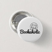 Bookaholic Text Bookworm Buchübersicht Lesen Button (Vorne & Hinten)