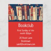 Bookclub-Gruppenbuchsitzung Flyer (Vorne)