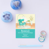 Bookclub-Gruppenbuchsitzung Flyer (Einzeln)