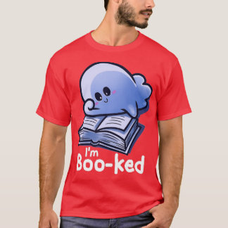 Booked Ghost Reading Book Ghosts Halloween Books R T-Shirt