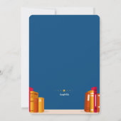 Bookends Graduation Party Einladung (Rückseite)