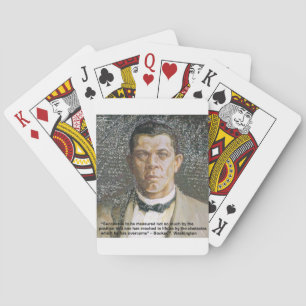 Booker T. Washington & Erfolgszitat Spielkarten