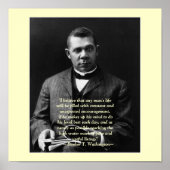 Booker T. Washington Ermutigung Poster (Vorne)