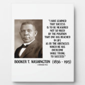 Booker T. Washington Obstacles Overcome Succed Fotoplatte (Vorderseite)