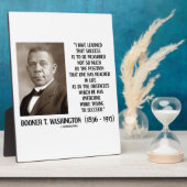 Booker T. Washington Obstacles Overcome Succed Fotoplatte (Seite)