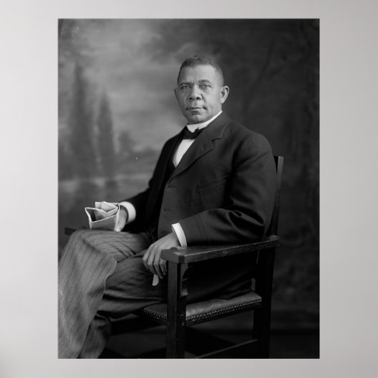 Booker T. Washington Portrait von Harris & Ewing Poster (Vorne)