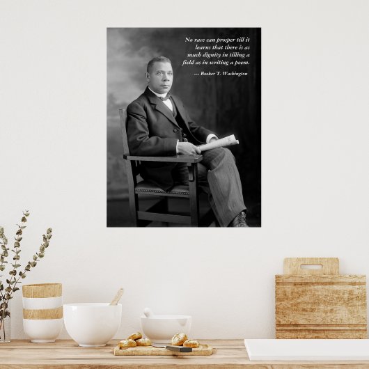 Booker T. Washington Poster (Küche)