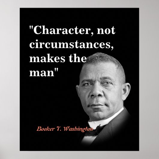 Booker T. Washington Quote Character Poster (Vorne)