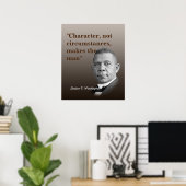 Booker T. Washington Quote Character Poster (Heimbüro)