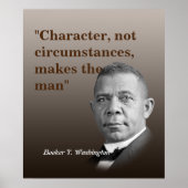 Booker T. Washington Quote Character Poster (Vorne)