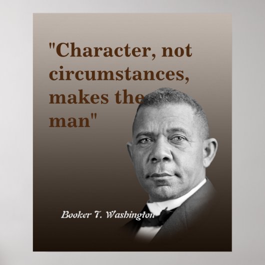 Booker T. Washington Quote Character Poster (Vorne)