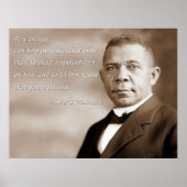 Booker T. Washington Quote Poster (Vorne)