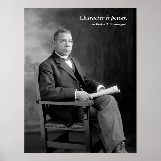 Booker T. Washington-Quote Poster (Vorne)
