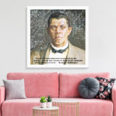 Booker T Washington & Success Quote Canvas Print Leinwanddruck (Insitu (Wohnzimmer))