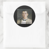 Booker T Washington & Success Quote Runder Aufkleber (Tasche)