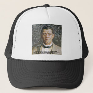 Booker T Washington & Success Quote Truckerkappe