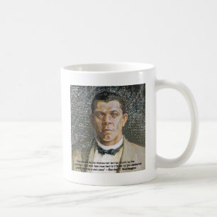 Booker T. Washington und Zitat zum Erfolg Kaffeetasse