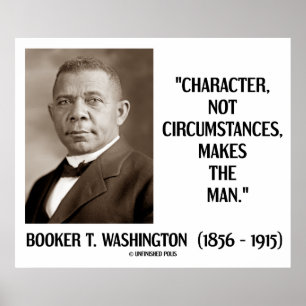Booker T. Washington-Zeichen nicht unter Umständen Poster