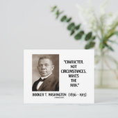 Booker T. Washington-Zeichen nicht unter Umständen Postkarte (Stehend Vorderseite)