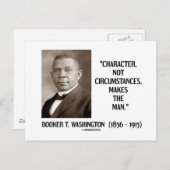 Booker T. Washington-Zeichen nicht unter Umständen Postkarte (Vorne/Hinten)
