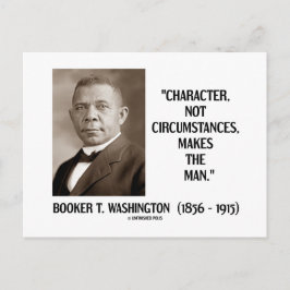 Booker T. Washington-Zeichen nicht unter Umständen Postkarte