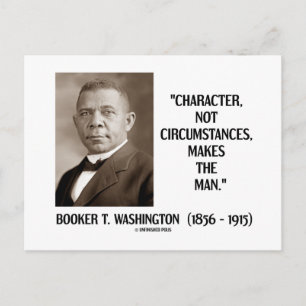 Booker T. Washington-Zeichen nicht unter Umständen Postkarte