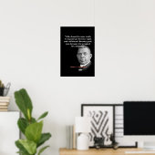 Booker T. Washington zitiert auf Wahrheit, richtig Poster (Heimbüro)