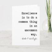 Booker T. Washingtons Excellence Abschluss Card Karte (Vorderseite)