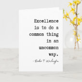 Booker T. Washingtons Excellence Abschluss Card Karte (Gelbe Blume)