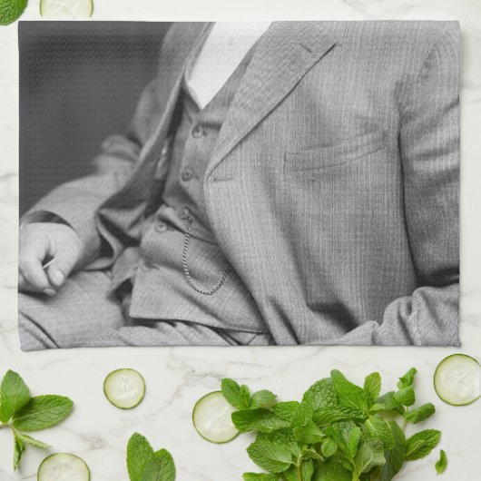 Booker Taliaferro Washington: Black Educator Geschirrtuch (Gefaltet)