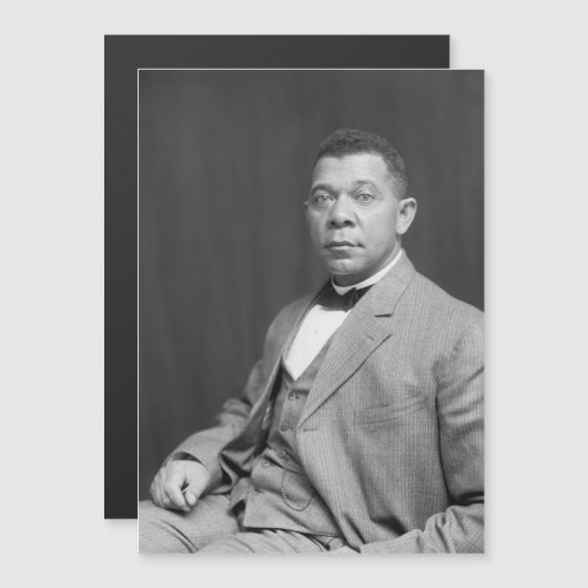 Booker Taliaferro Washington: Black Educator Magnetkarte (Vorne/Hinten)
