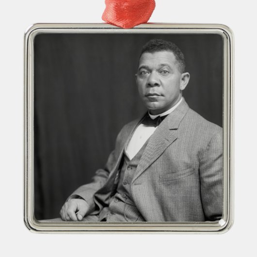 Booker Taliaferro Washington: Black Educator Ornament Aus Metall (Vorne)