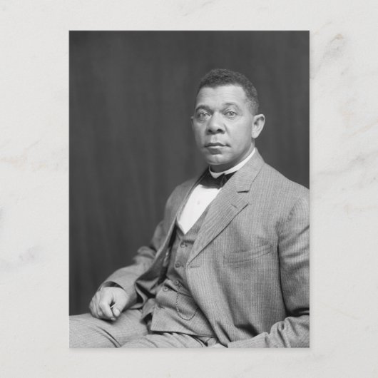 Booker Taliaferro Washington: Black Educator Postkarte (Vorderseite)