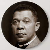 Booker Washington: Afrikanischer amerikanischer Er Button (Vorderseite)