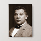 Booker Washington: Afrikanischer amerikanischer Er Button (Vorderseite)