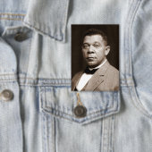 Booker Washington: Afrikanischer amerikanischer Er Button (Insitu)