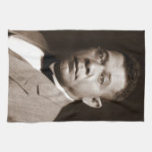 Booker Washington: Afrikanischer amerikanischer Er Geschirrtuch (Horizontal)
