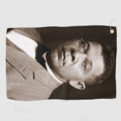 Booker Washington: Afrikanischer amerikanischer Er Golfhandtuch (Horizontal)
