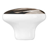 Booker Washington: Afrikanischer amerikanischer Er Keramikknauf (Seitenansicht)