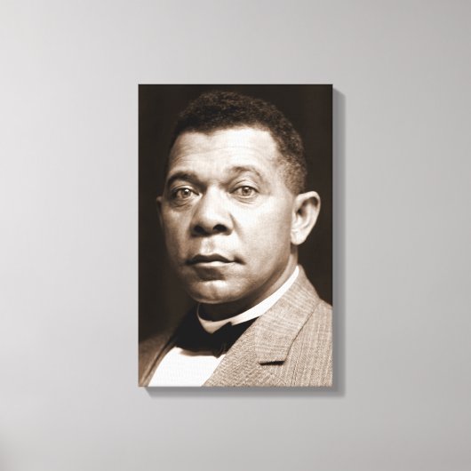 Booker Washington: Afrikanischer amerikanischer Er Leinwanddruck (Vorderseite)