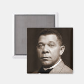 Booker Washington: Afrikanischer amerikanischer Er Magnet (Vorderseite/Rückseite)