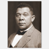 Booker Washington: Afrikanischer amerikanischer Er Magnet (Vorderseite)
