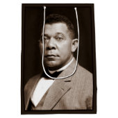 Booker Washington: Afrikanischer amerikanischer Er Mittlere Geschenktüte (Rückseite)