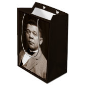 Booker Washington: Afrikanischer amerikanischer Er Mittlere Geschenktüte (Rückseite Schrägansicht)