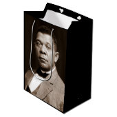 Booker Washington: Afrikanischer amerikanischer Er Mittlere Geschenktüte (Vorderseite Schrägansicht)