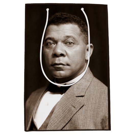 Booker Washington: Afrikanischer amerikanischer Er Mittlere Geschenktüte (Vorderseite)