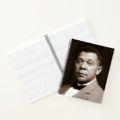 Booker Washington: Afrikanischer amerikanischer Er Notizblock (Innenseite)