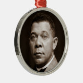 Booker Washington: Afrikanischer amerikanischer Er Ornament Aus Metall (Rechts)