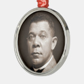 Booker Washington: Afrikanischer amerikanischer Er Ornament Aus Metall (Links)